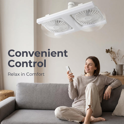 Moderni LED stropni ventilator sa svjetlom 2 u 1 - s daljinskim upravljačem ❄️💡🌀🏠