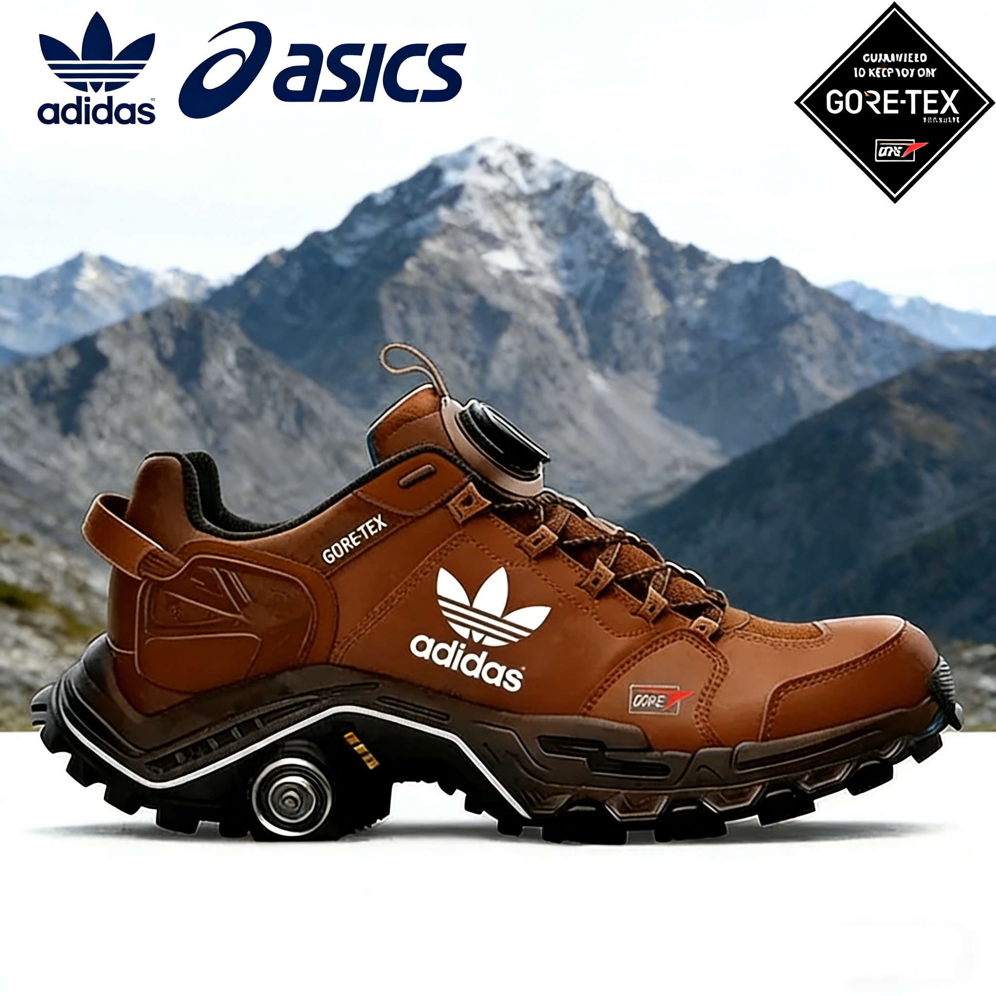 Posljednjih 50 pari čarapa🎁adidas × asics GORE-TEX planinarske cipele – brzo otkopčavanje i neklizajući potplat